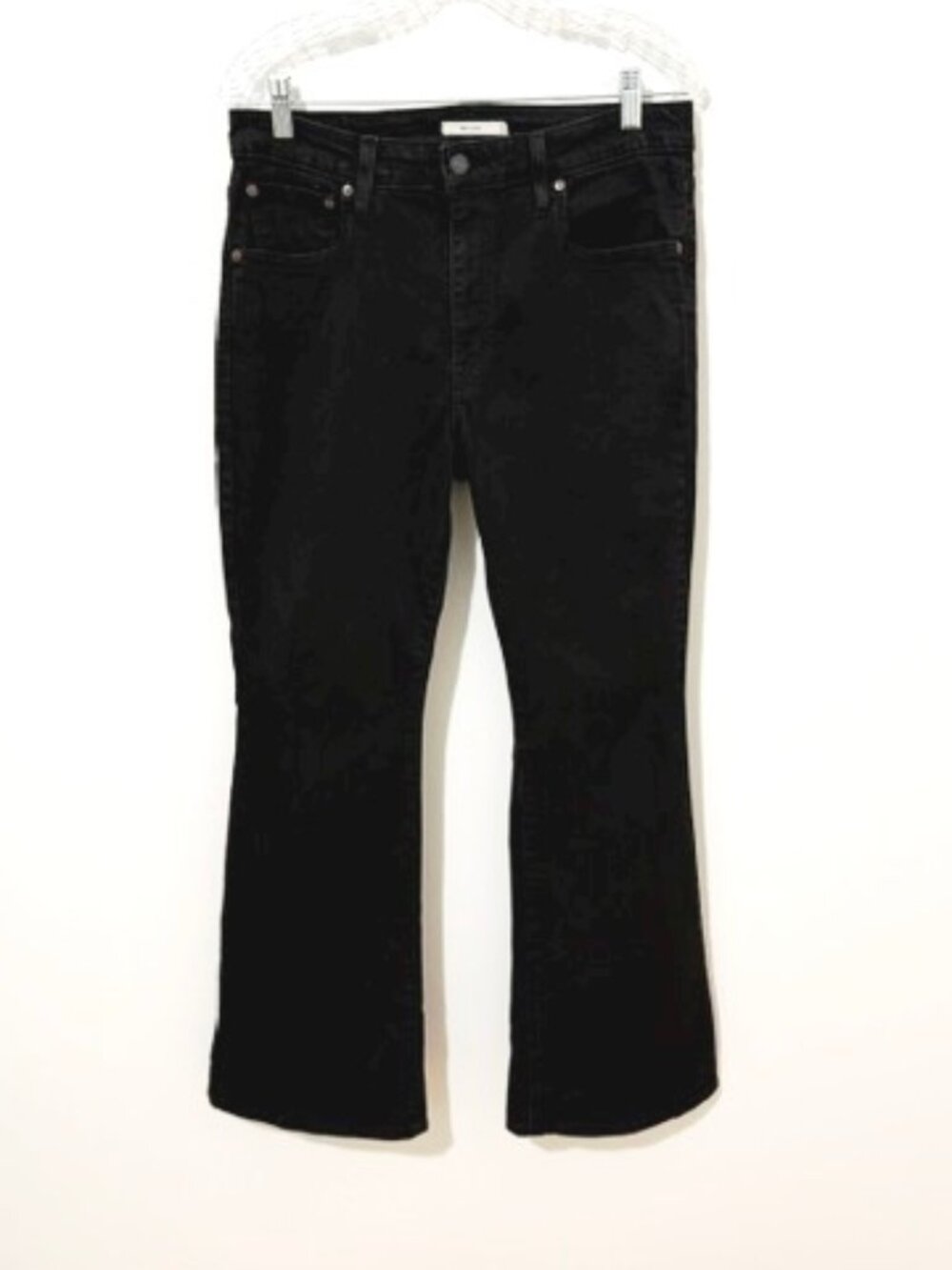 Levi's Black 726 Flare High Rise Stretch Casual Denim Jeans Women's Size 32
